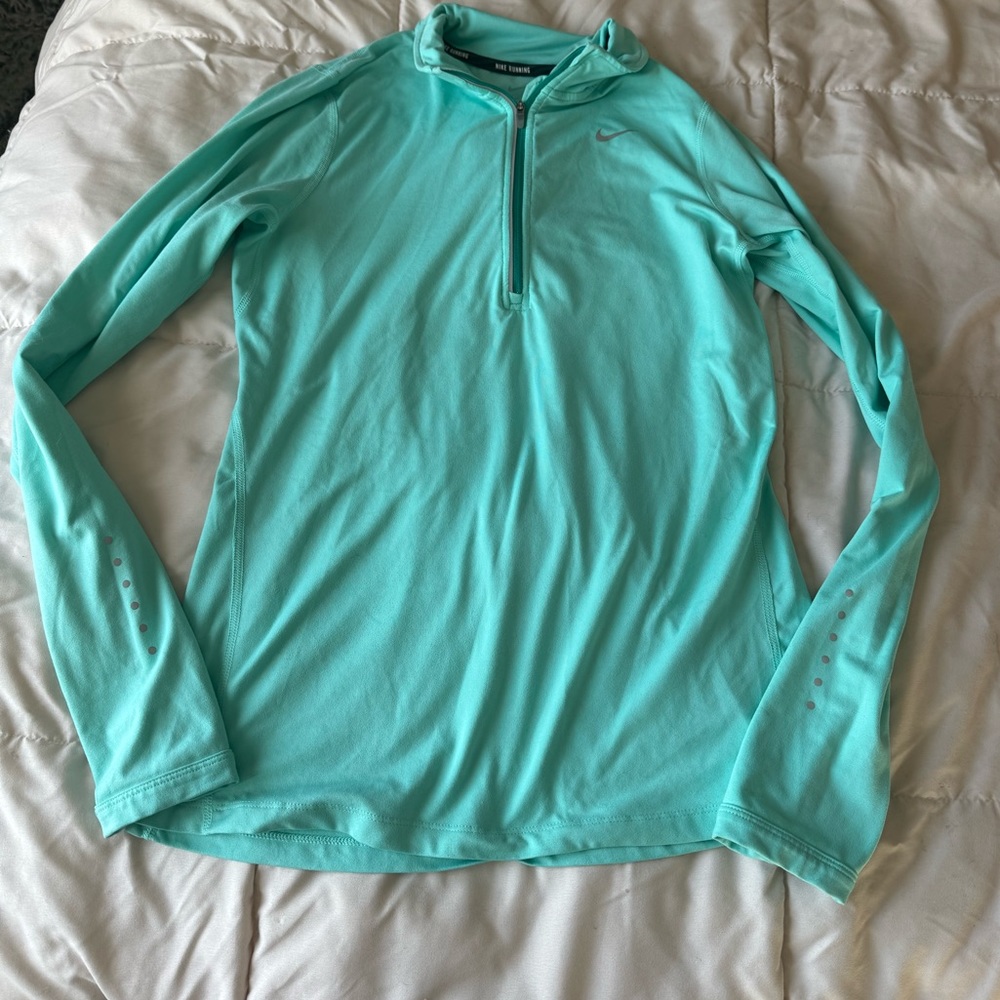Nike Running pullover size Small. teal .